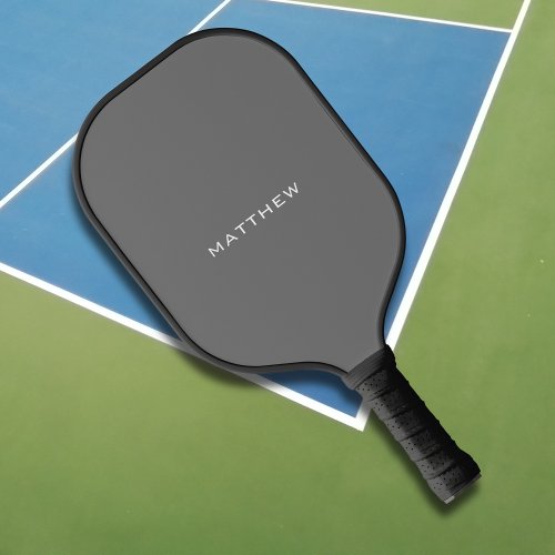 Simple Basic Monogram Monogrammed Name For Him Pickleball Paddle