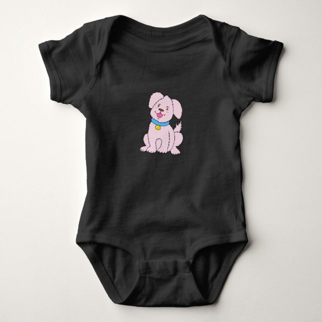 Simple Basic Puppy Baby Top (Front)