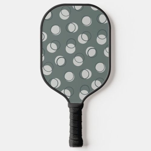 Simple Basic Sage Green Geometric Circles Pickleball Paddle