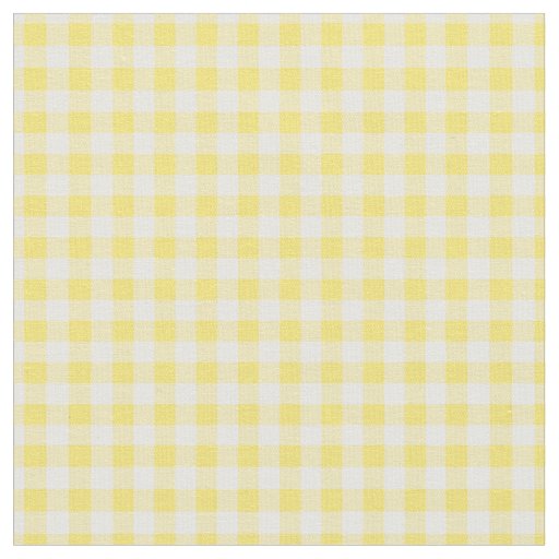 Simple Basic  Sunny Yellow Gingham Fabric