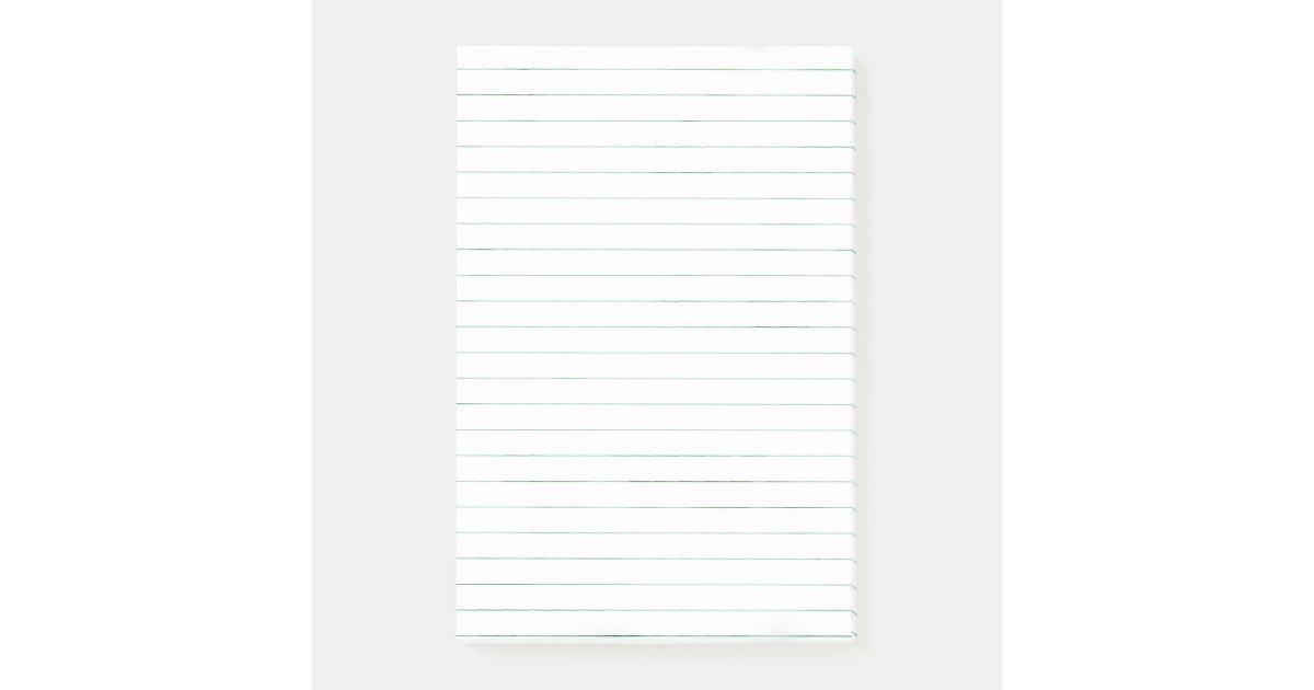 Simple basic white lined paper postit notes Zazzle