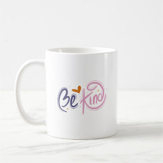 Simple Be Kind Inspirational Pastel Quote Self Coffee Mug