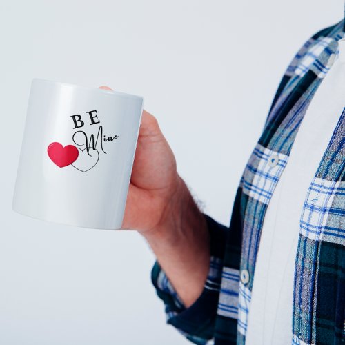 Simple Be Mine Ted Heart Valentines Day  Coffee Mug