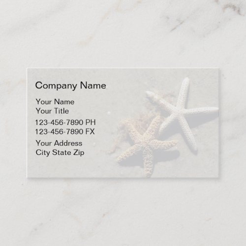 Simple Beach Business Cards