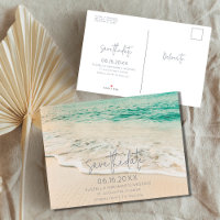 Simple Beach Wedding Budget Save the Date