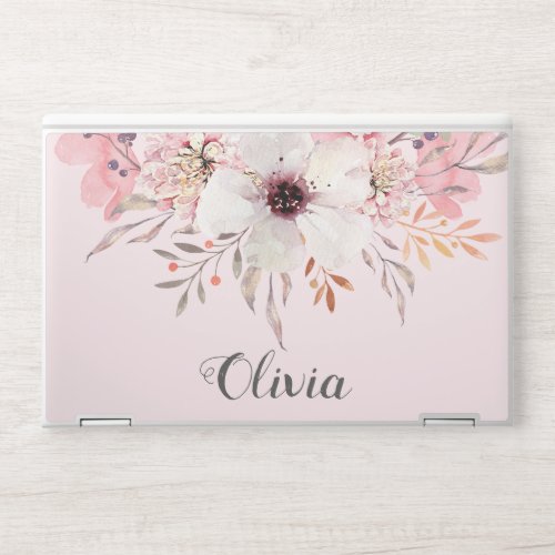 Simple Beautiful Floral HP Laptop Skin