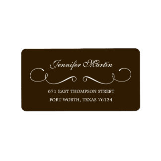 Simple Beauty Address Label (Gray)