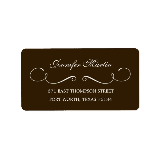 Simple Beauty Address Label (Gray) (Front)