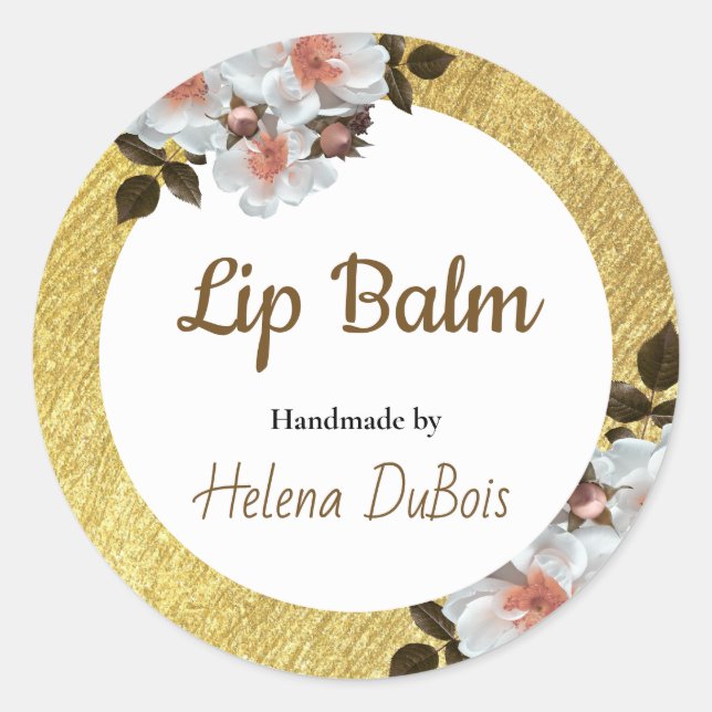 Simple Beauty Lip Balm Product Label (Front)