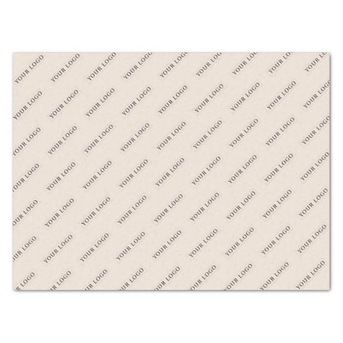 Simple Beige Minimal Custom Business Logo Tissue Paper