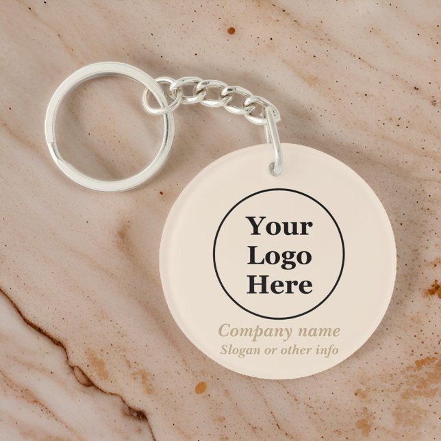 Simple beige minimalist  keychain (Creator Uploaded)