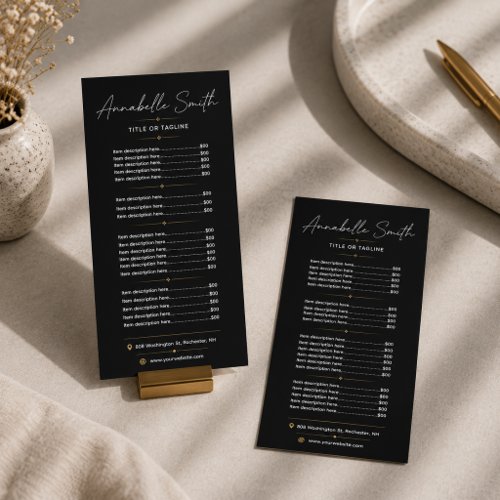 Simple Beige Minimalist Modern Elegant Rack Card