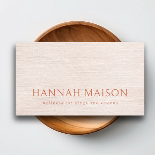 Simple Beige Modern Minimalist Business Card