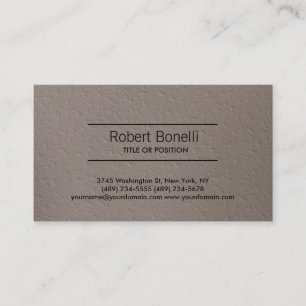 Simple Beige Plain Modern Business Card