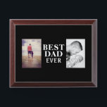 Simple Best Bad Ever Father`s Day 2 Photo Collage Award Plaque<br><div class="desc">Simple Best Bad Ever Father`s Day 2 Photo Collage Award Plaque. Personalize the plaque with your photos - insert two photos into the templates. Modern black bold typography Best Dad Ever - you can change any part of the text if you want. Create your own personal Father`s day gift for...</div>