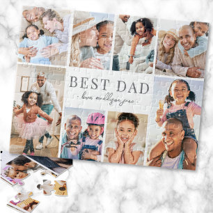 Simple Best Dad Collage Jigsaw Puzzle