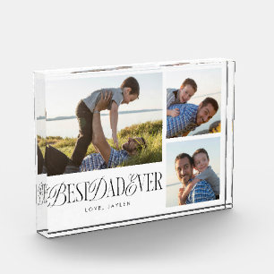 Simple Best Dad Ever Collage Photo Block
