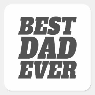 Simple Best Dad Ever Father's Day Sticker