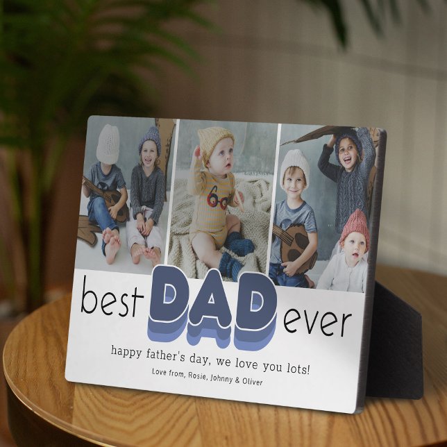 Simple Best Dad Ever Photo Plaque (Creator Uploaded)