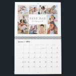 Simple Best Dad Photo Collage Calendar<br><div class="desc">Personalized "Best Dad" Photo Calendar. Celebrate Dad all year long with this custom calendar featuring the same clean and simple design on every month and the cover. The top of each page reads “Best Dad” in bold, heartfelt lettering, with “love, [kids' names]” just below—making it a thoughtful and personal gift...</div>