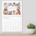 Simple Best Dad Photo Collage Calendar<br><div class="desc">Personalized "Best Dad" Photo Calendar. Celebrate Dad all year long with this custom calendar featuring the same clean and simple design on every month and the cover. The top of each page reads “Best Dad” in bold, heartfelt lettering, with “love, [kids' names]” just below—making it a thoughtful and personal gift...</div>