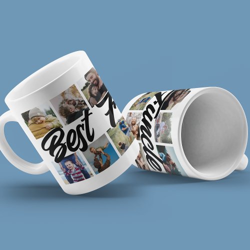 Simple Best Funcle Ever Photo Collage Coffee Mug