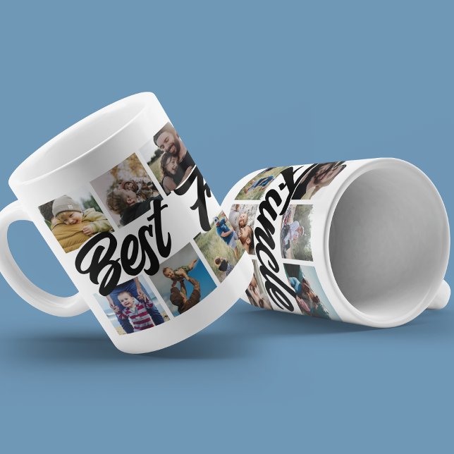 Simple Best Funcle Ever Photo Collage Coffee Mug (Creator Uploaded)