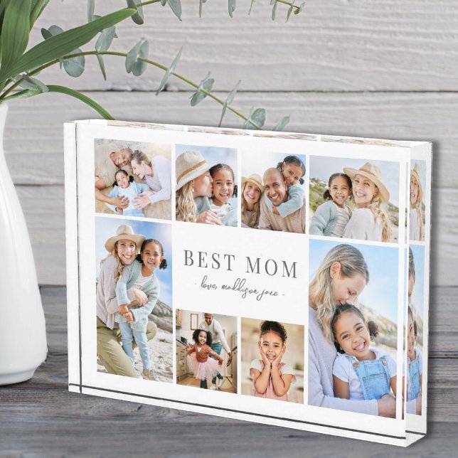 Simple Best Mom Collage Photo Block (Simple Best Mom Collage Photo Block )