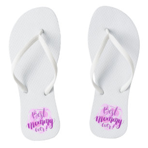 Simple Best Mom Ever Mother's Day   Flip Flops
