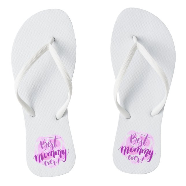 Simple Best Mom Ever Mother's Day | Flip Flops (Footbed)