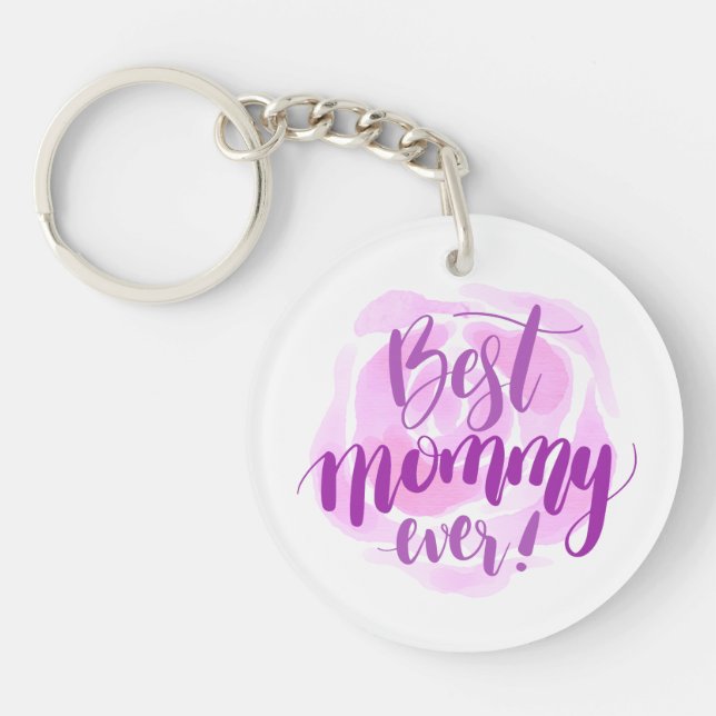 Simple Best Mom Ever Mother's Day | Keychain (Front)