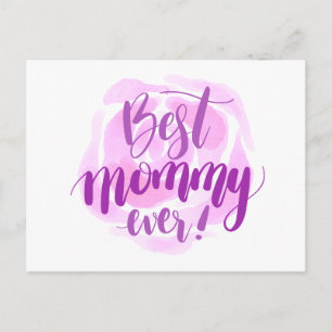 Simple Best Mom Ever Mother's Day Postcard