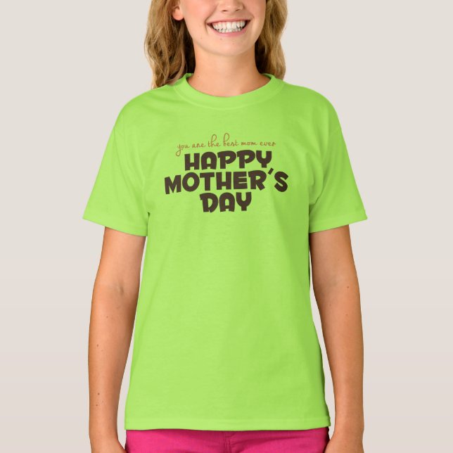 Simple Best Mom in the World Mother | Ringer Shirt (Front)