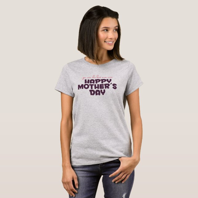 Simple Best Mom in the World Mother's Day | Shirt (Front Full)