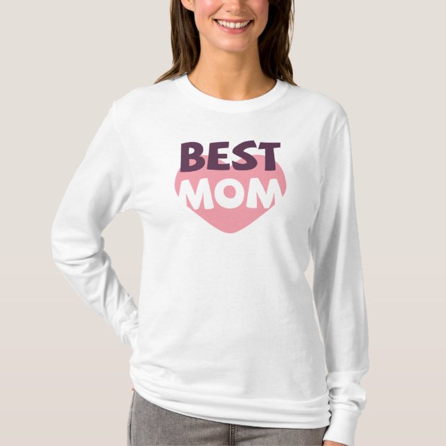 Simple Best Mom Mother's Day | Sleeve Shirt (Front)