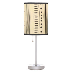 Simple Black and Beige Japandi Table Lamp