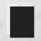 Simple Black and white Bridal Shower Card (Back)