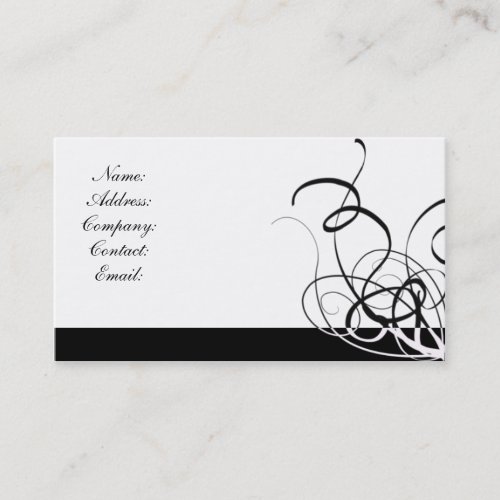 business card - elegant