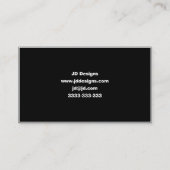 simple black and white business card (Back)