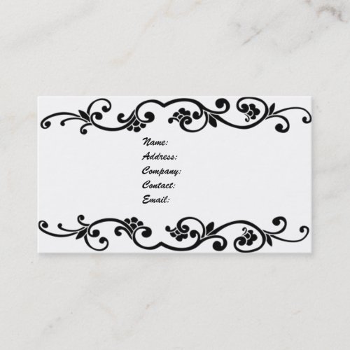 business card - elegant