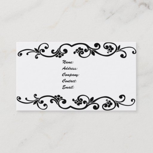Customizable business card - elegant