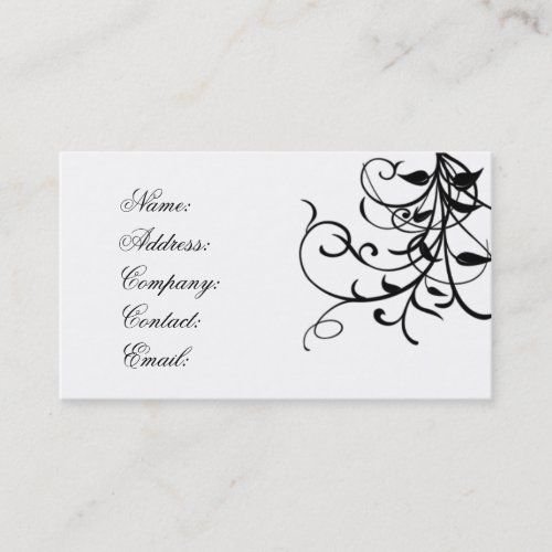 business card - elegant