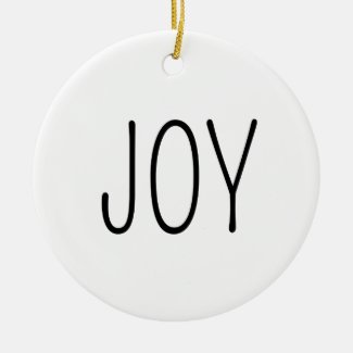 Simple Black and White Christmas Ornament Gift