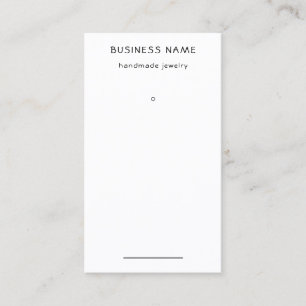 Simple Black and White Earring Price Tag 