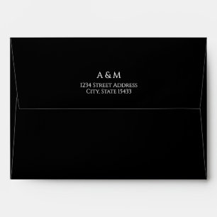 Simple Black and White Envelope