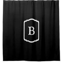 Simple Black and White Framed Monogram