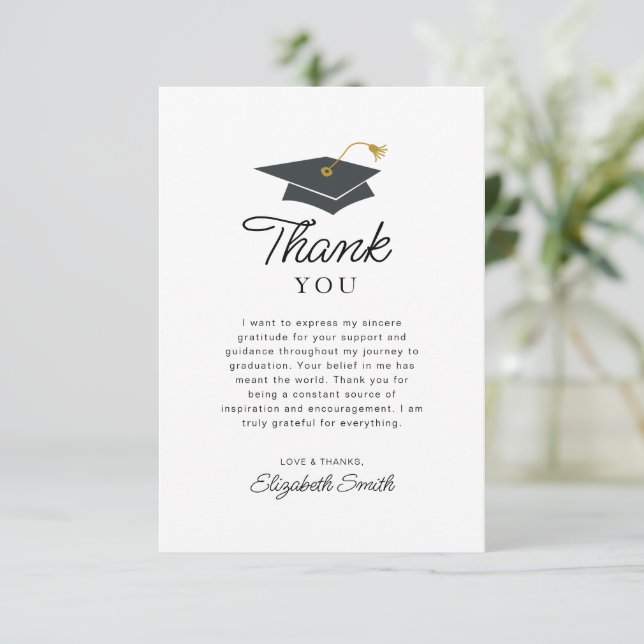 grad thank you cards examples Personalized Graduation With Girl These cards are thoughtfully designed to celebrate your educational milestone while offering a blank canvas for your personal message Free custom printable graduation thank