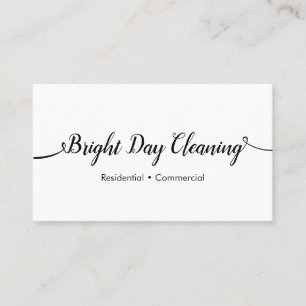 Simple Black and White Hand Drawn Typography Business Card