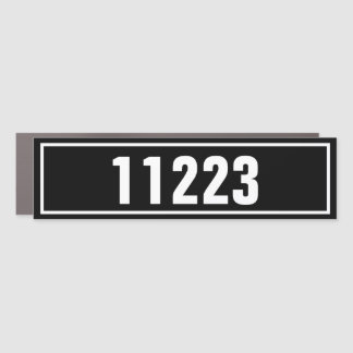 Simple Black and White Mailbox Decal House Number