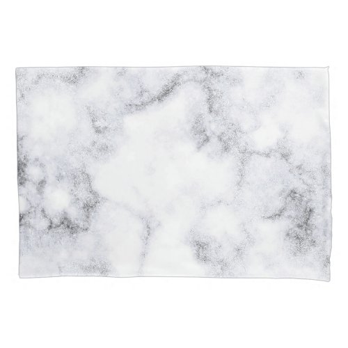 Simple Black and White Marble Design  Pillow Case
